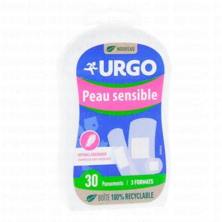 Peau sensible hypoallergénique 30 pansements 3 formats