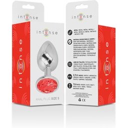 Plug Anal en Métal avec Cristal Rouge Taille S 1ut