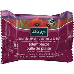 Bulle De Plaisir Galet Effervescent Pour Le Bain Coquelicot Et Chanvre 80g