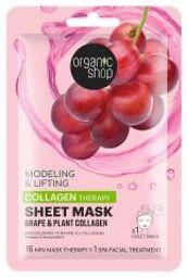 Masque Tissu Tenseur & Remodelant - Raisin & Collagène Végétal - Sachet 1 masque papier