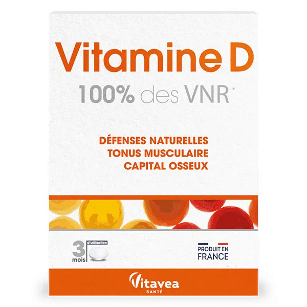 Vitamine D 100% VNR Défenses naturelles Immunité 90 comprimés