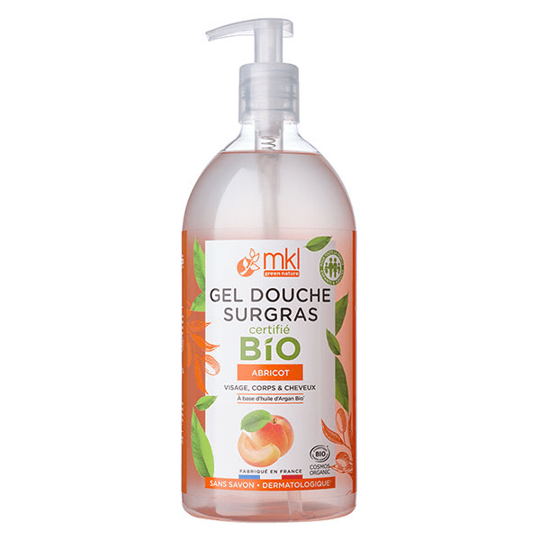 Gel Douche Surgras Abricot Bio 1L