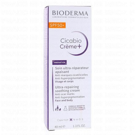Cicabio - Crème+ Soin réparateur apaisant SPF50+ 40ml