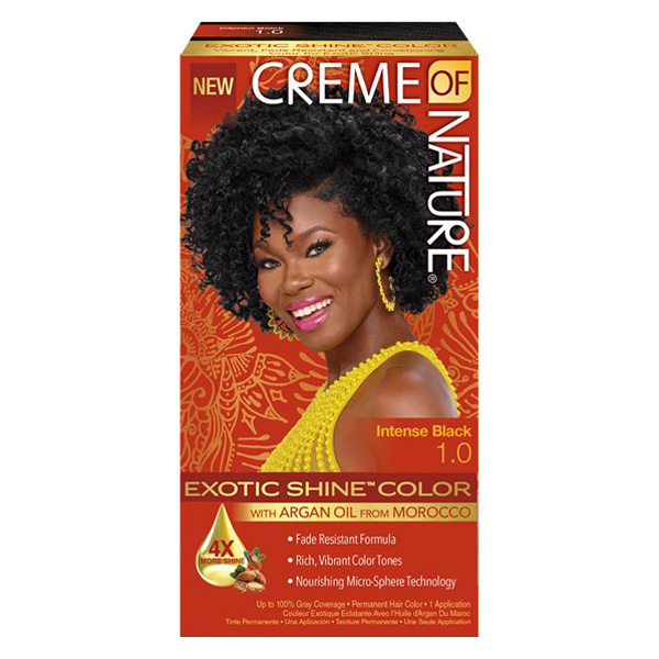 Creme of Nature, Argan, Coloration permanente Intense Black, teinte n°1.0