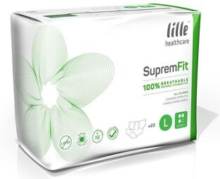 Lille Suprem Fit Super plus Large - 4 paquets de 22 protections
