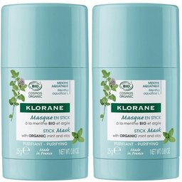 Masque Visage en Stick à la menthe aquatique BIO et à l’Argile