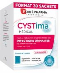 Forté Pharma Cystima Médical 30 Sachets (Dispositif Médical) - Boîte 30 sachets de 2 g