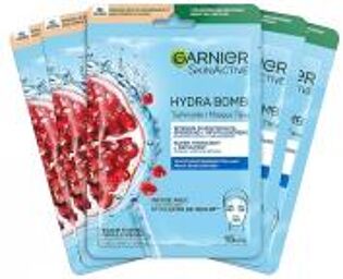 SkinActive Hydra Bomb Masque en Tissu Super Hydratant et Repulpant Lot de 5 x 28 ML - Lot