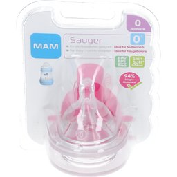 Tétine en silicone 0 pour lait & thé, pour nouveau-nés