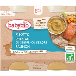 Risotto Poireau DU Centre-Val DE Loire Saumon dès 8 mois