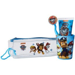 Sac de toilette canin Patrol (verre+brosse+pâte)