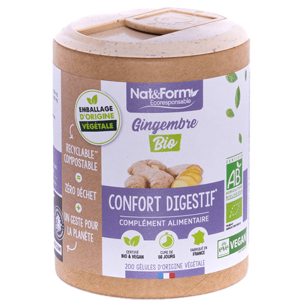 Écoresponsable Gingembre Bio 200 gélules