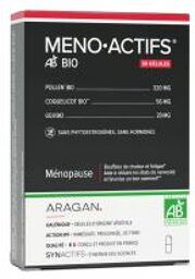 Synactifs Menoactifs® - Ménopause - Bouffées de Chaleur et Fatigue - Pollen Bio Coquelicot Bio et Goji Bio - 30 Gélules - Boîte 30 gélules