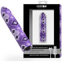Rechargeable Vibrating Bullet Snake Lilas 10V 1 pièce