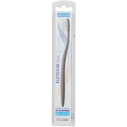 Elgydium Style Recycled Brosse à dents en plastique recyclé Medium