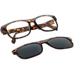 Nesira Lunettes Clip Solaire Polarisé 3.5 Tortue 1ut