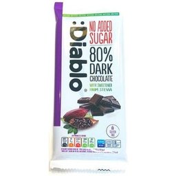:Chocolat Noir 80% Stevia 75g