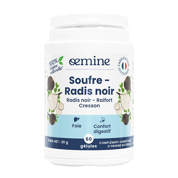 Soufre Radis Noir 60 gélules