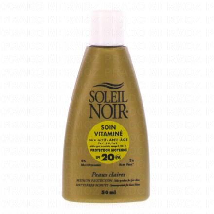 SOLEIL NOIR Soin vitaminé SPF 20 Flacon 50ml flacon 50ml