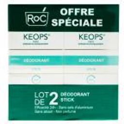 Keops Déodorant Stick Lot de 2 x 40 ml - Lot 2 x 40 ml