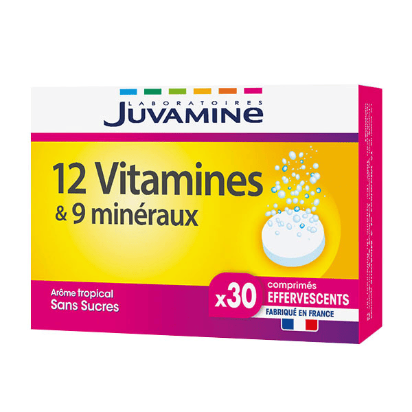 12 Vitamines et 9 Minéraux 30 comprimés effervescents