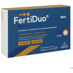 FertiDuo, Capsule molle Jour et Nuit, complément alimentaire préconceptionnel pour homme,