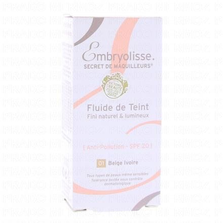 Fluide de Teint 01 Beige Ivoire SPF20 30ml