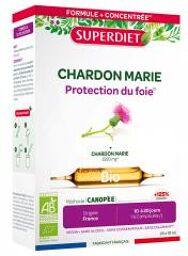 Chardon Marie Bio - 20 Ampoules de 10 ml - Boîte 20 ampoules de 15 ml