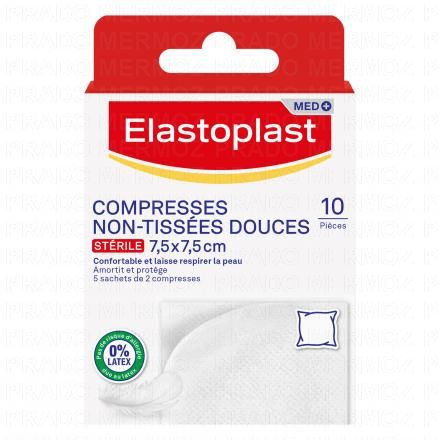 Premiers Secours - Compresses Stériles non-tissées douces x10