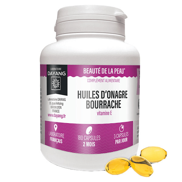 Duo Onagre Bourrache 180 capsules