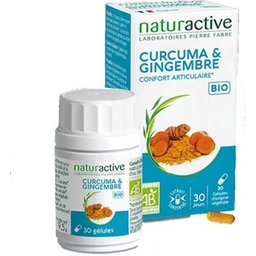 Naturactive Curcuma Gingembre Bio 30 Gélules