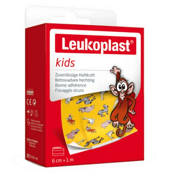 Leukoplast® kids Pansement adhésif premiers soins 6cm  x 1m