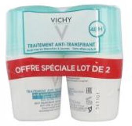 Déodorant Anti-Transpirant Anti-Traces Roll-On 48H Lot de 2 x 50 ml - Lot 2 x 50 ml