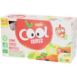 Cool Fruits Pomme - Fraise - Myrtille Bio