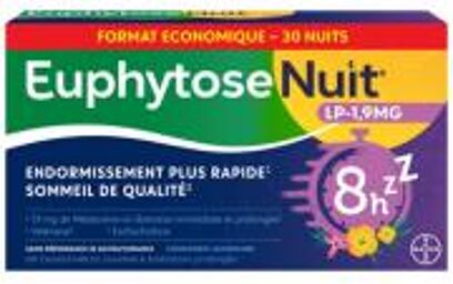 Euphytose Nuit LP 1,9 mg 30 Comprimés - Boîte 30 comprimés