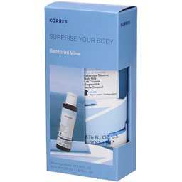 Korres Coffret Surprise your Body Raisin de Santorin Gel Douche + Lait Corporel