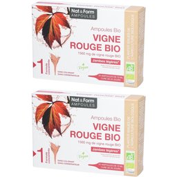 Nat&Form Ampoules Vigne rouge bio