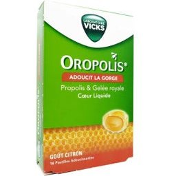 Oropolis Propolis & Gelée Royale Coeur Liquide 16 Pastilles