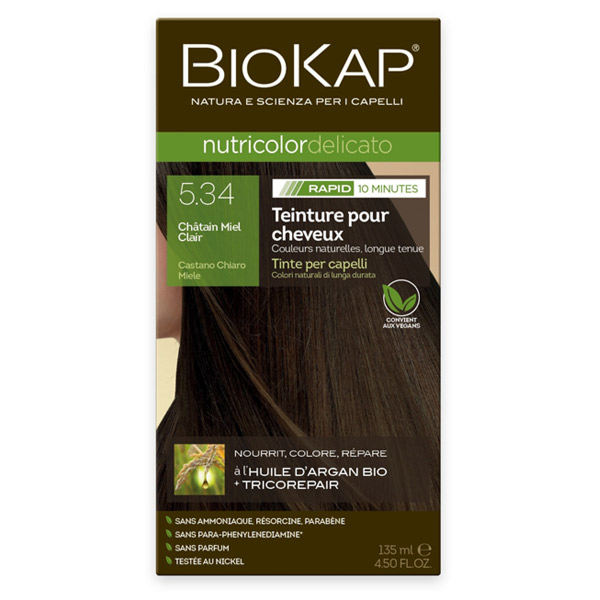 Nutricolor Delicato Rapid Châtain Miel Clair 5.34 135ml