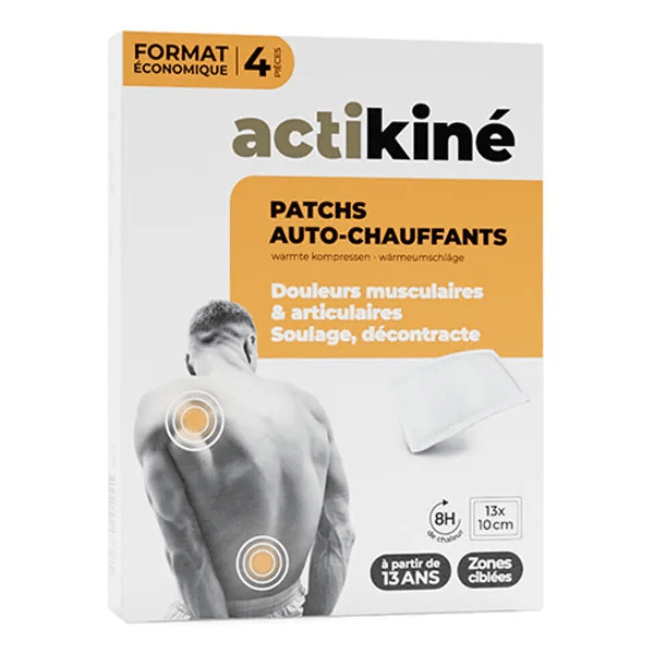 Actikiné Patch Auto-Chauffant 13 x 10cm 2 unités