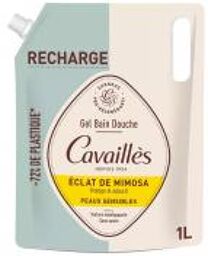 Gel Bain Douche Éclat de Mimosa Peaux Sensibles Éco-Recharge de 1 Litre - Doypack 1000 ml
