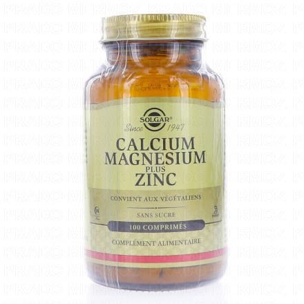 Calcium magnésium plus Zinc 100 comprimés
