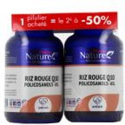 Riz Rouge Q10 Policosanols Ail Lot de 2 x 60 Unités - Lot 2 x 60 gélules