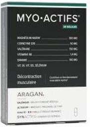 Synactifs Myoactifs® - Décontraction Musculaire - Magnésium Marin Coenzyme Q10 Valériane Vitamines - 30 Gélules - Boîte 30 gélules