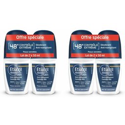Déodorant Homme 48 h Roll-on - Lot de 2 x 50ml