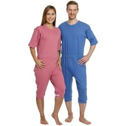 Dynamic Aids Pyjama manches courtes Couleur bleu Taille S