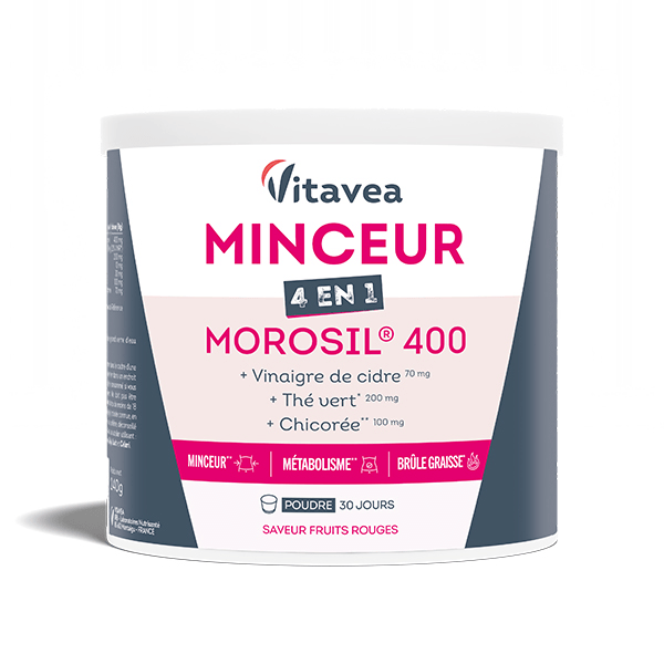 Minceur 4 en 1 Morosil 400mg Métabolisme Brûle Graisse Cure 30 jours