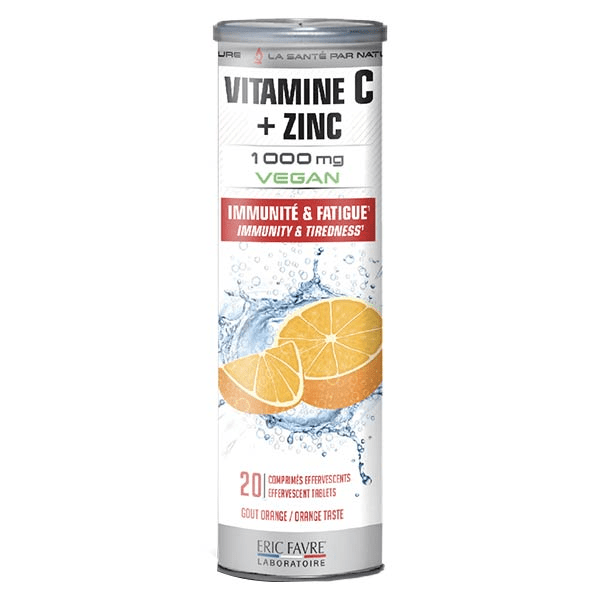Bien-Être Vitamine C + Zinc Orange 20 comprimés effervescents