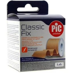 Esparadrapo Pic Classic Fix Tejido Color Piel 5 M X 5 Cm