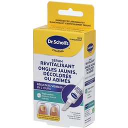 Dr. Scholl's Sérum Revitalisant Ongles Jaunis, Décolorés ou Abîmés - Triple Action: éclaircit, lisse, et hydrate